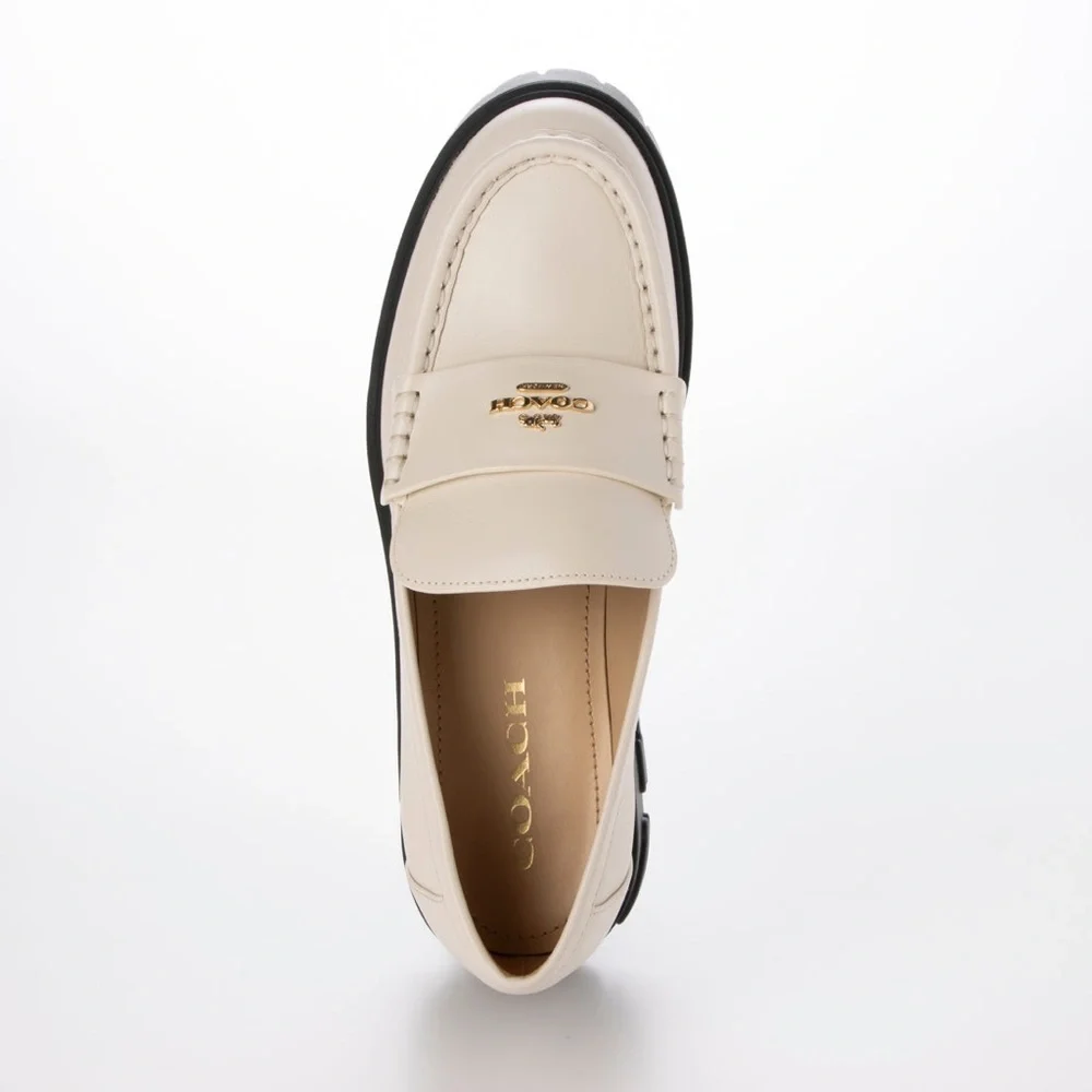 COACH RUTHIE LTHR LOAFER Lucy leather Loafer Shoes - Picture 4 of 8